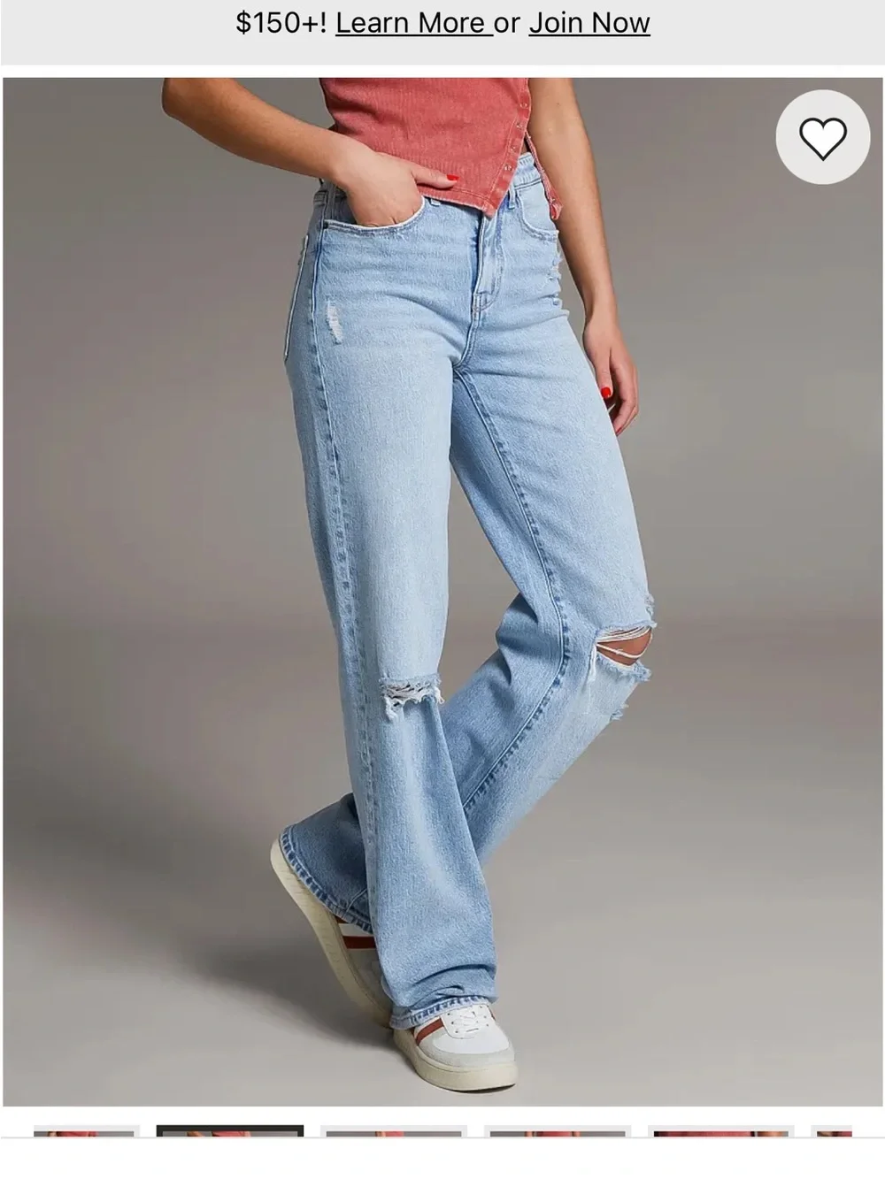 BKE buckle Light Wash High-Rise Straight Leg Jeans - Light Blue - Picture 2 of 14